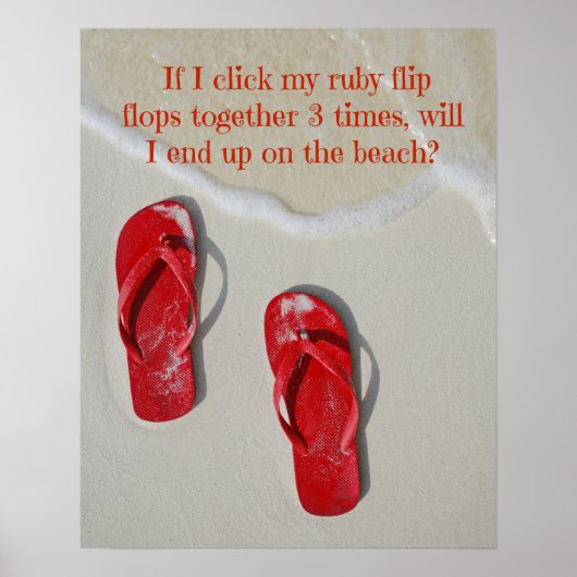 Ruby Red Flip Flops Poster (Vorne)