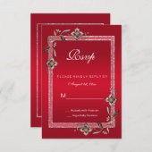 Ruby Red Gems & Glitzer Ruby 40TH Wedding (Vorne/Hinten)