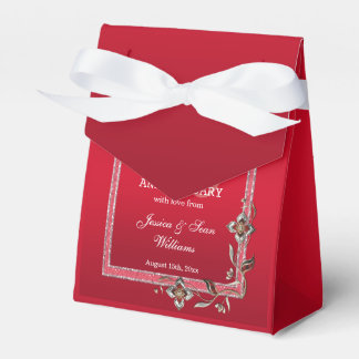 Ruby Red Gems & Glitzer Ruby 40TH Wedding Geschenkschachtel