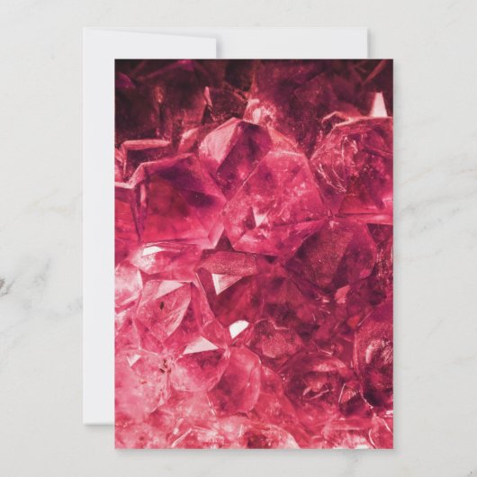 Ruby Red Gemstone Einladung zur Hochzeit (Rückseite)