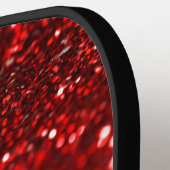Ruby-red-Glitzer-Textur Pickleball Schläger (Linke Seite)
