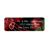 Ruby Red Glitzer und Rose Jahrestag (Vorne)