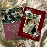 Ruby Red Greenery Vintag Merry Verheiratet Portrai Folien Feiertagskarte<br><div class="desc">Willkommen in unserem bezaubernden Ruby Red Greenery Vintag Merry Verheiratet Portrait Foil Holiday Card Design, wo Vintager Charme und moderne Eleganz. Dieses Design besticht durch eine faszinierende Aquarellenpflanze und eine subtil elegante Kalligraphie mit einfacher Typografie, die das Wesen traditioneller Gemütlichkeit und rustikaler Hütte einnimmt. Mit einer Touch von Retro-Flair und...</div>