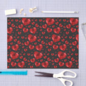 Ruby Red Heart Gems Seidenpapier (Handwerk)