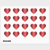 Ruby Red Heart Sticker (Blatt)