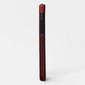 Ruby Red Imitats Brushed Metal Case-Mate iPhone Hülle (Hinten/Links)