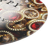 Ruby Red Jeweled 40. Hochzeitstag Schneidebrett (Ecke)