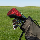 Ruby Red Kariert Monogram Golf Head Cover Headcover (In SItu)
