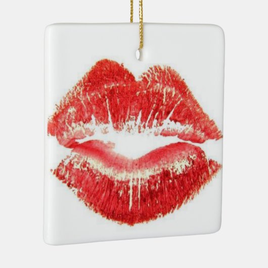**RUBY RED LIPS KISS** KERAMIKORNAMENT (Rechts)
