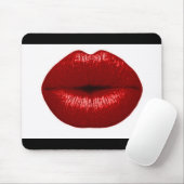 RUBY RED LIPSTICK MAKEUP SCHÖNHEIT FASHION SALLIPS MOUSEPAD (Mit Mouse)