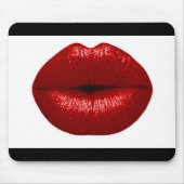 RUBY RED LIPSTICK MAKEUP SCHÖNHEIT FASHION SALLIPS MOUSEPAD (Vorne)
