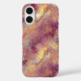 Ruby Red Liquid Pattern iPhone 16 Hülle