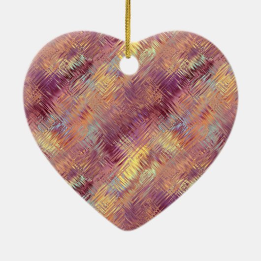 Ruby Red Liquid Pattern Keramik Ornament (Hinten)