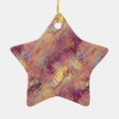 Ruby Red Liquid Pattern Keramik Ornament (Vorne)