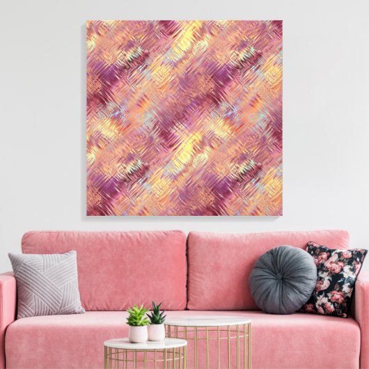 Ruby Red Liquid Pattern Leinwanddruck (Insitu (Wohnzimmer))