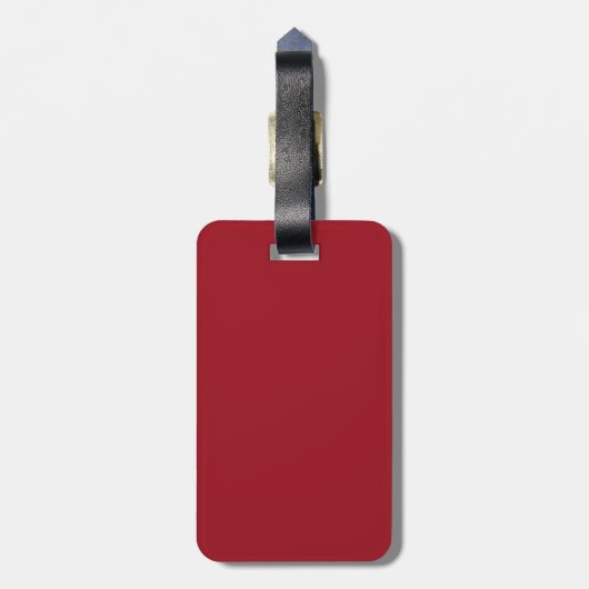 Ruby Red Luggage Tag Gepäckanhänger (Rückseite vertikal)