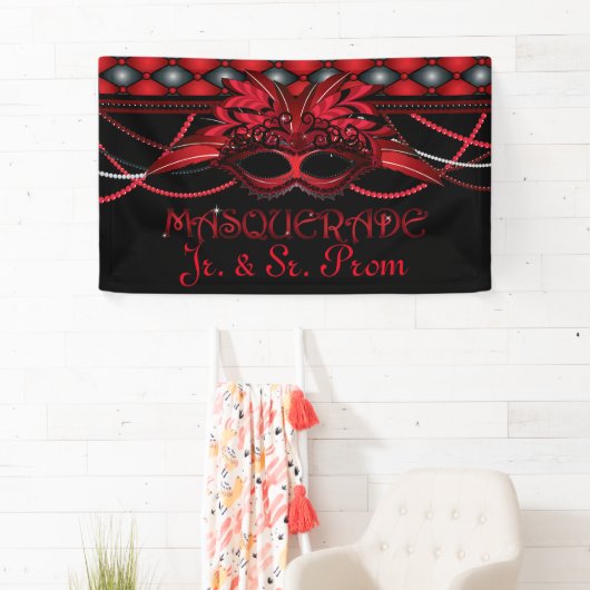 Ruby Red, Masquerade Party Banner (Insitu)