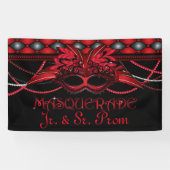 Ruby Red, Masquerade Party Banner (Horizontal)