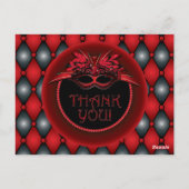 Ruby Red Masquerade Vielen Dank Karten (Rückseite)