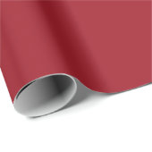 Ruby Red Matte Wrapping Paper Geschenkpapier (Rolleneckpunkt)