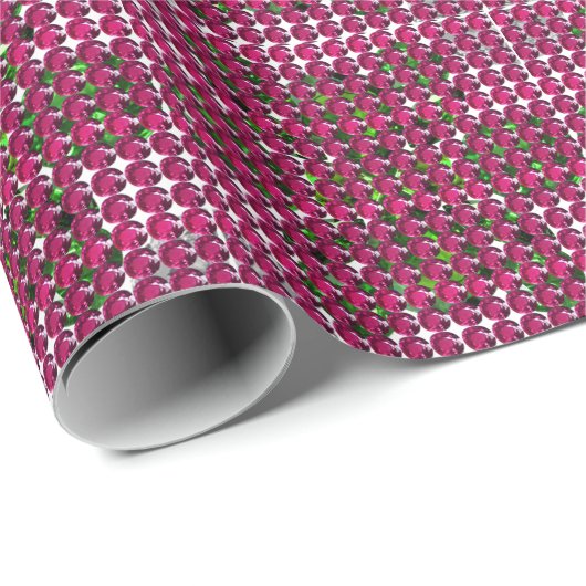 Ruby Red Motif Geschenkpapier (Rolleneckpunkt)