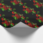 Ruby Red Nasturtium Geschenkpapier (Ecke)