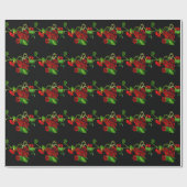 Ruby Red Nasturtium Geschenkpapier (Flach)