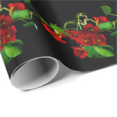 Ruby Red Nasturtium Geschenkpapier (Rolleneckpunkt)
