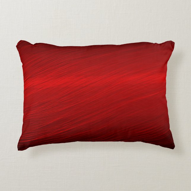 Ruby Red Paper business glänzend Dekokissen (Vorderseite)