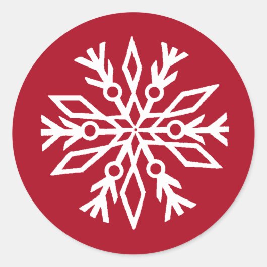 Ruby Red Runder Aufkleber (Vorderseite)