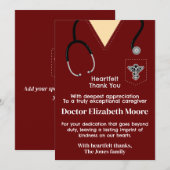 Ruby Red Scrubs Danke, dass Sie die Karte haben (Vorne/Hinten)