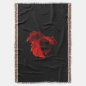 Ruby Red Siamese Fighting Fish Decke (Vorderseite Vertikal)
