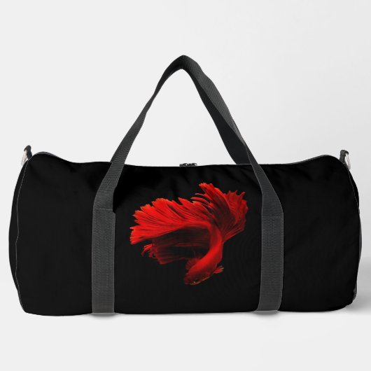 Ruby Red Siamese Fighting Fish Duffle Bag (Vorderseite)
