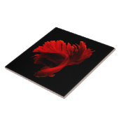 Ruby Red Siamese Fighting Fish Fliese (Seite)