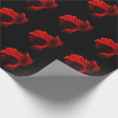 Ruby Red Siamese Fighting Fish Geschenkpapier (Ecke)