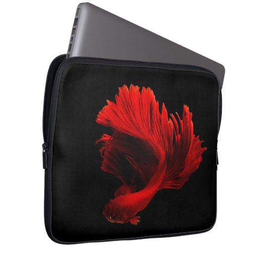 Ruby Red Siamese Fighting Fish Laptopschutzhülle (Vorne Rechts)