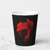 Ruby Red Siamese Fighting Fish Pappbecher (Rückseite)