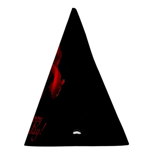 Ruby Red Siamese Fighting Fish Partyhütchen (Rechts)