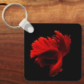 Ruby Red Siamese Fighting Fish Schlüsselanhänger (Vorderseite)