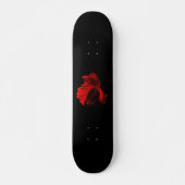 Ruby Red Siamese Fighting Fish Skateboard (Vorne)