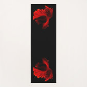 Ruby Red Siamese Fighting Fish Yogamatte (Vorderseite)