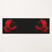 Ruby Red Siamese Fighting Fish Yogamatte (Vorderseite (Horizontal))