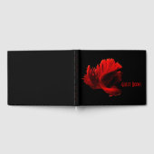 Ruby Red Siamese Kämpfen Fisch Benutzerdefinierter Gästebuch (Voll)