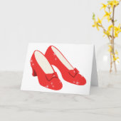 Ruby Red Slippers Karte (Gelbe Blume)