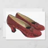 Ruby Red Slippers Schuhe Leere Karten geheftet! (Vorderseite)