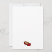 Ruby Red Slippers Schuhe Leere Karten geheftet! (Rückseite)