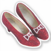 Ruby Red Slippers Schuhe Wicked Vinyl Sticker! Aufkleber (Vorderseite)