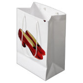 Ruby Red Slippers Schuhe Wrapping Tissue Paper Mittlere Geschenktüte (Vorderseite Schrägansicht)
