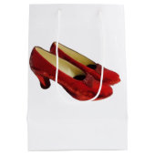 Ruby Red Slippers Schuhe Wrapping Tissue Paper Mittlere Geschenktüte (Rückseite)
