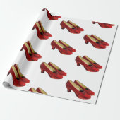Ruby Red Slippers Schuhwrapping Paper für Oz-Fans Geschenkpapier (Ungerollt)